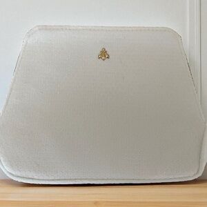 GUERLAIN White Cosmetic Makeup Bag Pouch Clutch- brand new!